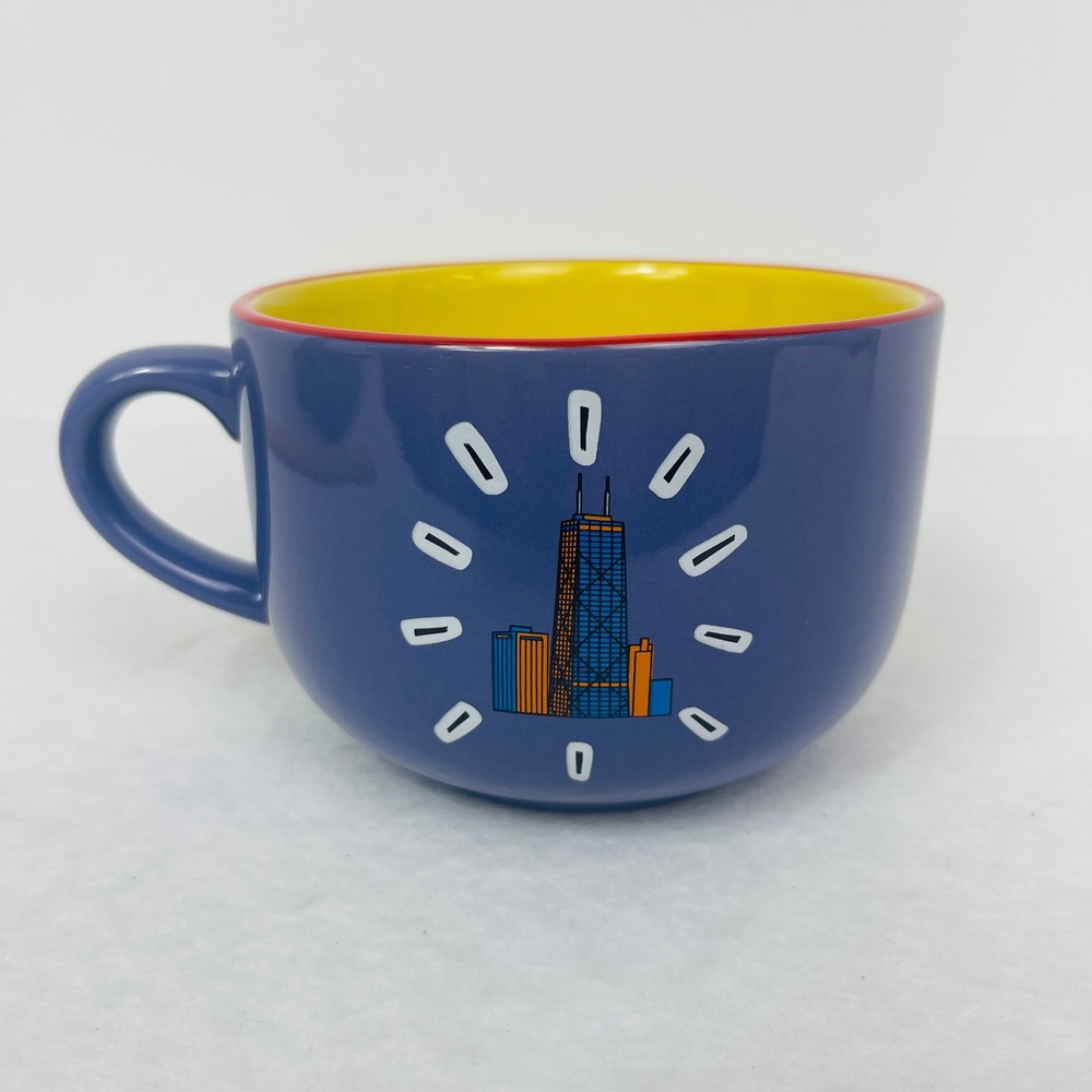 City Merchandise Chicago Oversized Mug Blue Wrigley Field Skyline Souvenir Cup